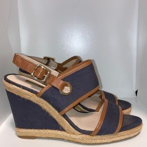 LOUISE ET CIE REBEKAH ESPADRILLE WEDGE SANDALS 8.5